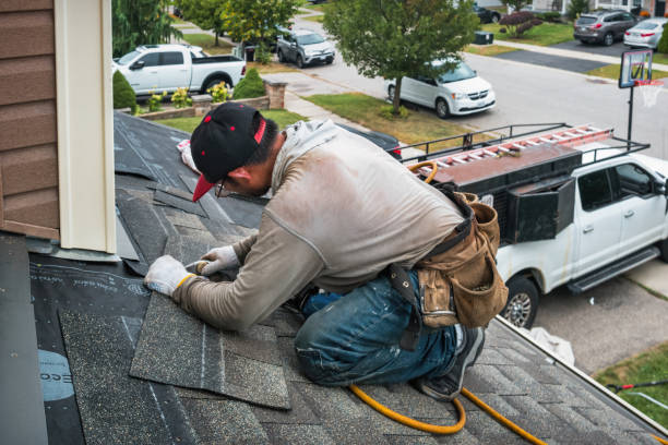 Professional Roof Leak Repair technician working in Waynesville, OH